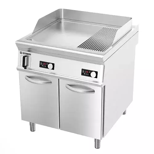 Professional electric griddle Tecnoinox T9 3D model 2
