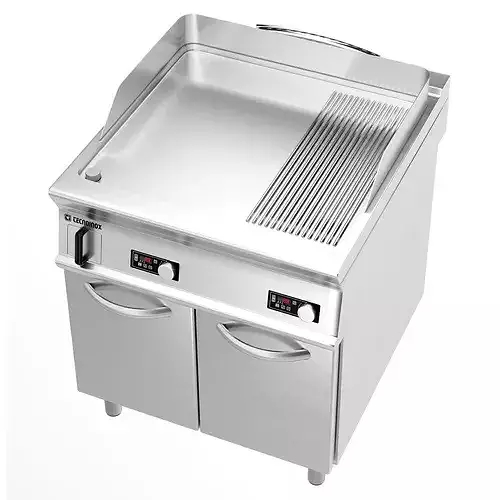 Professional electric griddle Tecnoinox T9 3D model 3