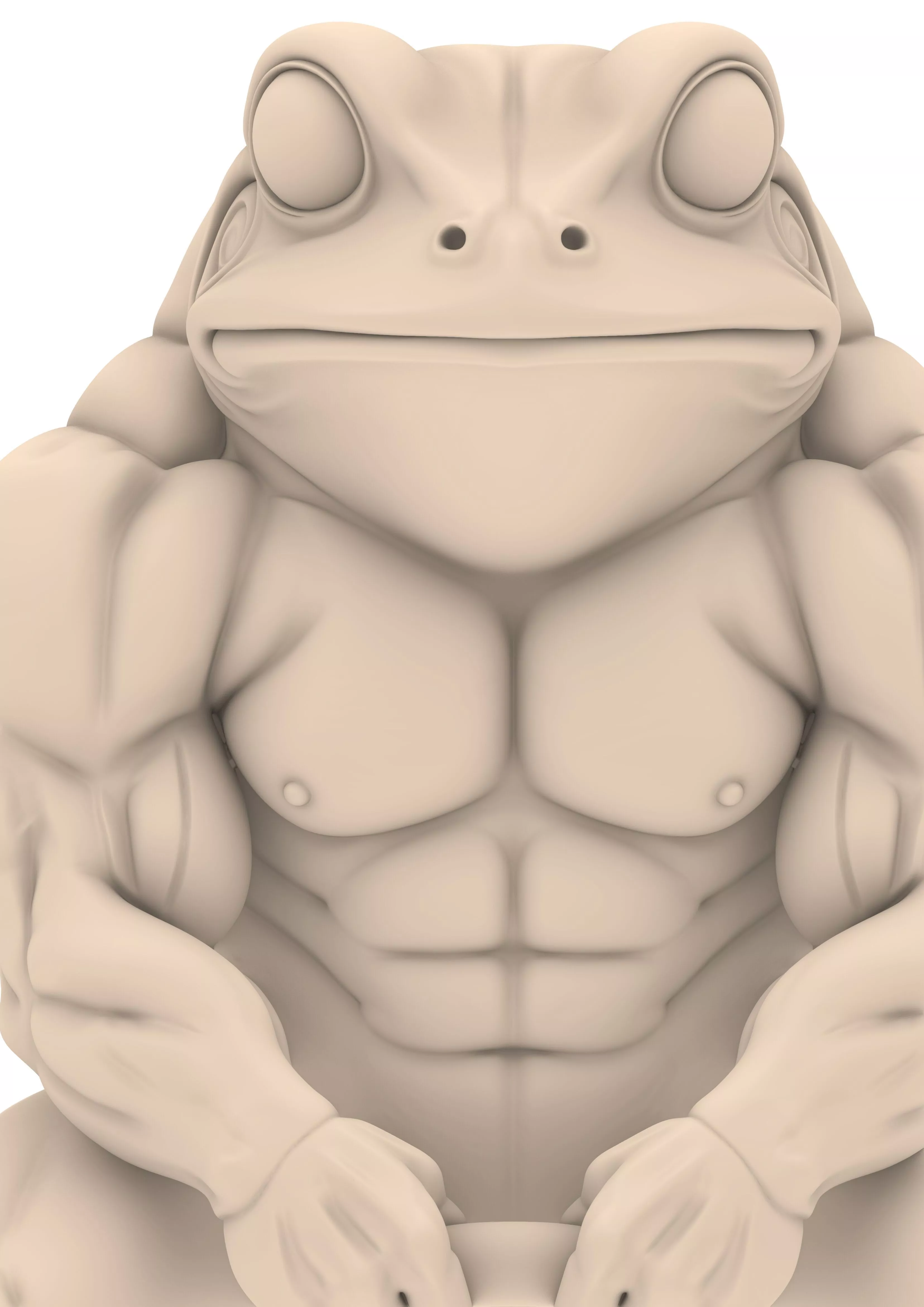 Frog Fitness Monster Figure Kroete 3D print model