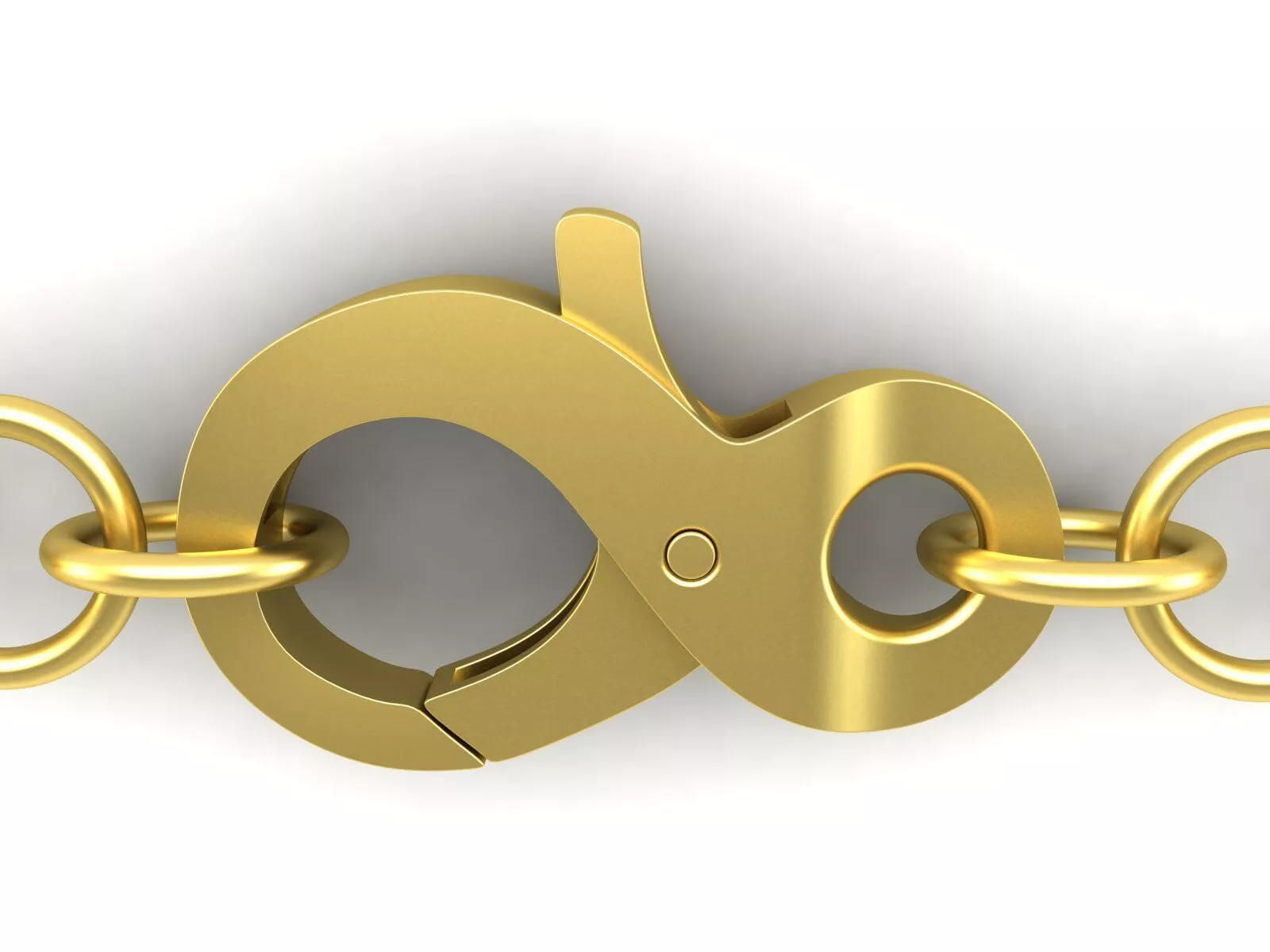Infinity Lobster Clasp Jewelry lock Plain set version 3D print model