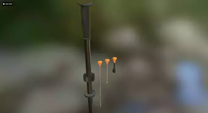 Blowgun Cold Steel Big Bore 4 Foot Low-poly 3D model