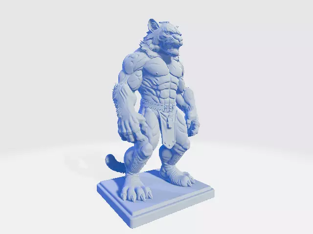 Muscle Animals Bengal Tiger 3D print model