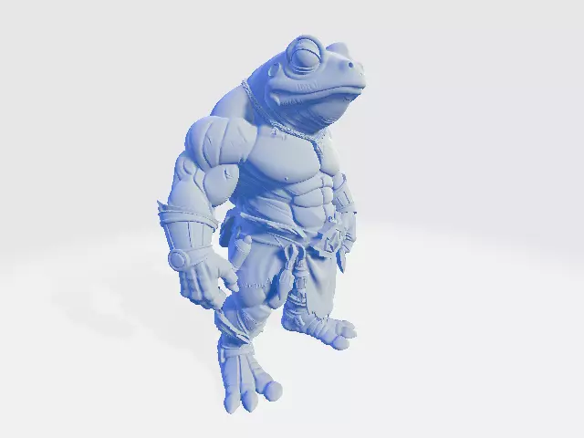 Muscle Animals Frog 3D print model
