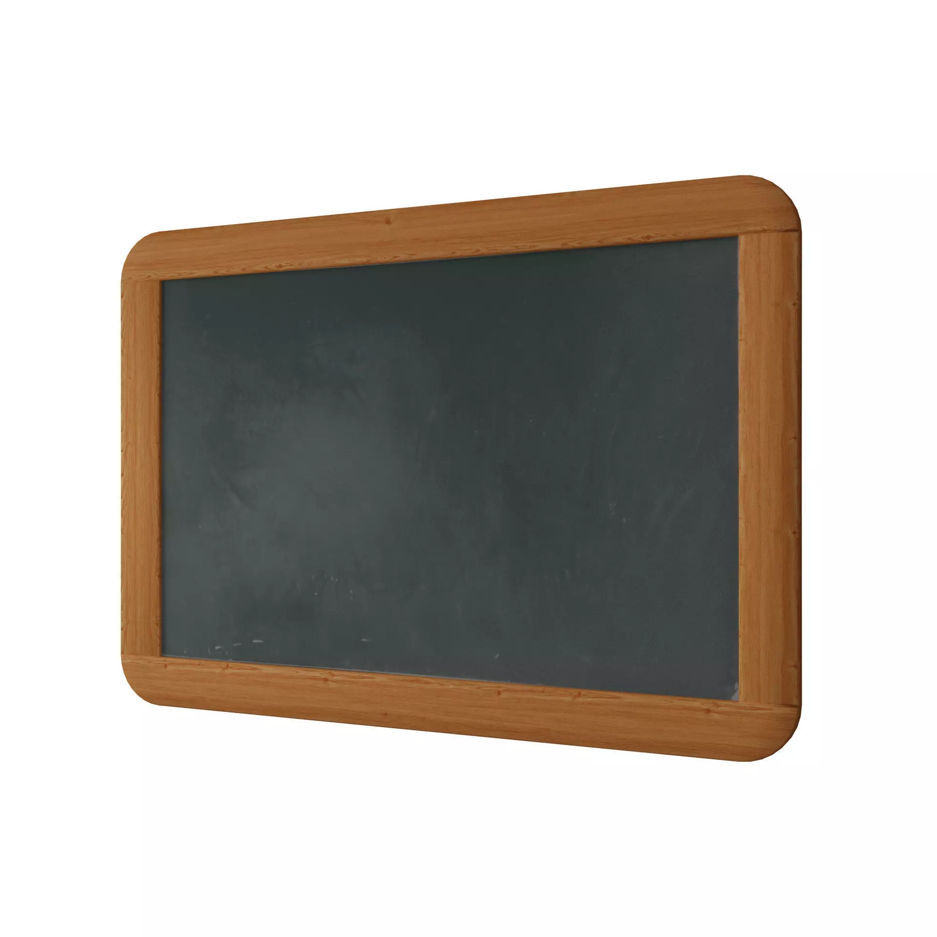 Chalkboard blackboard Low-poly 3D model_0