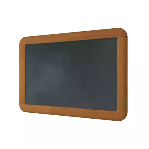 Chalkboard blackboard Low-poly 3D model