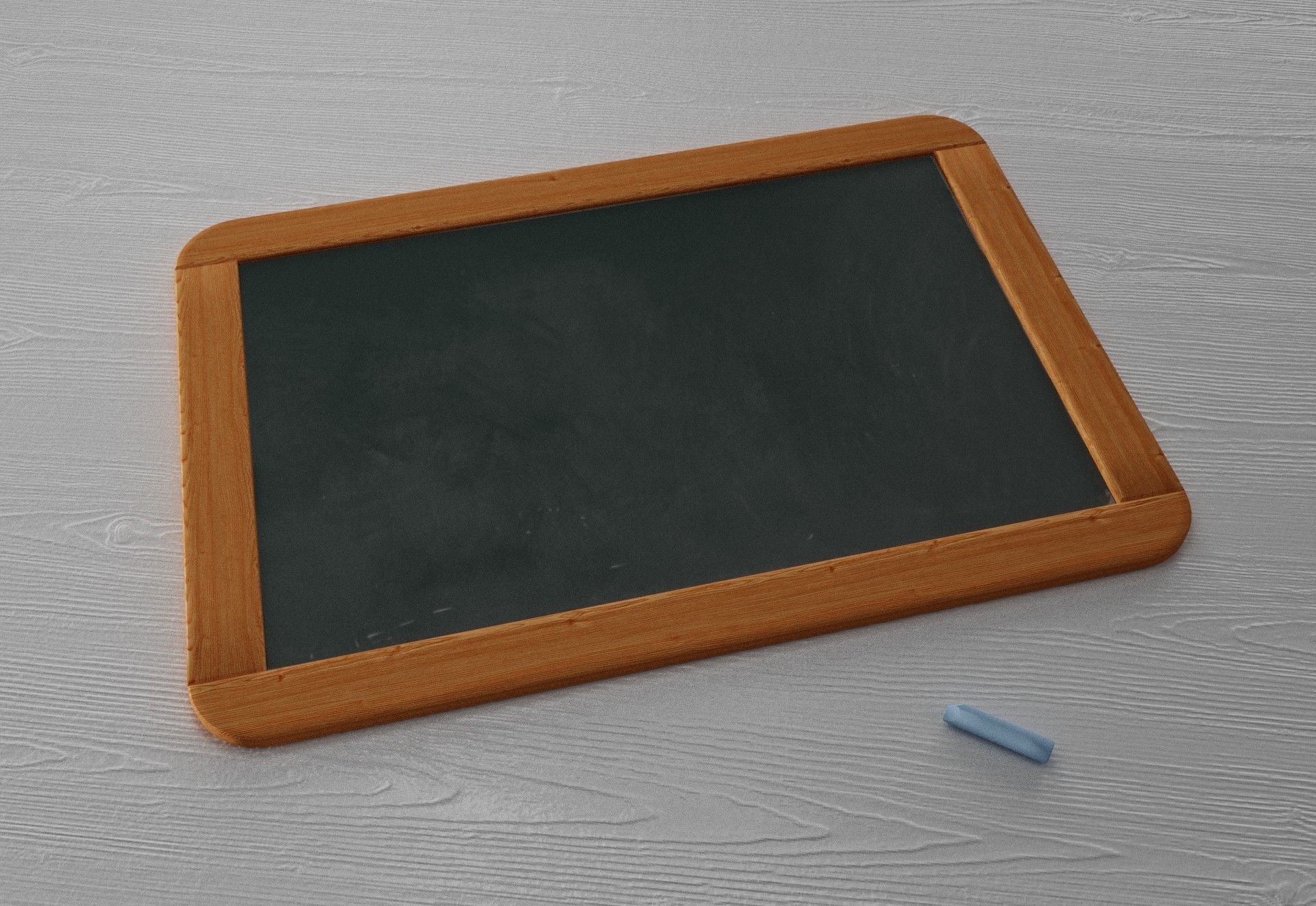 Chalkboard blackboard Low-poly 3D model_5