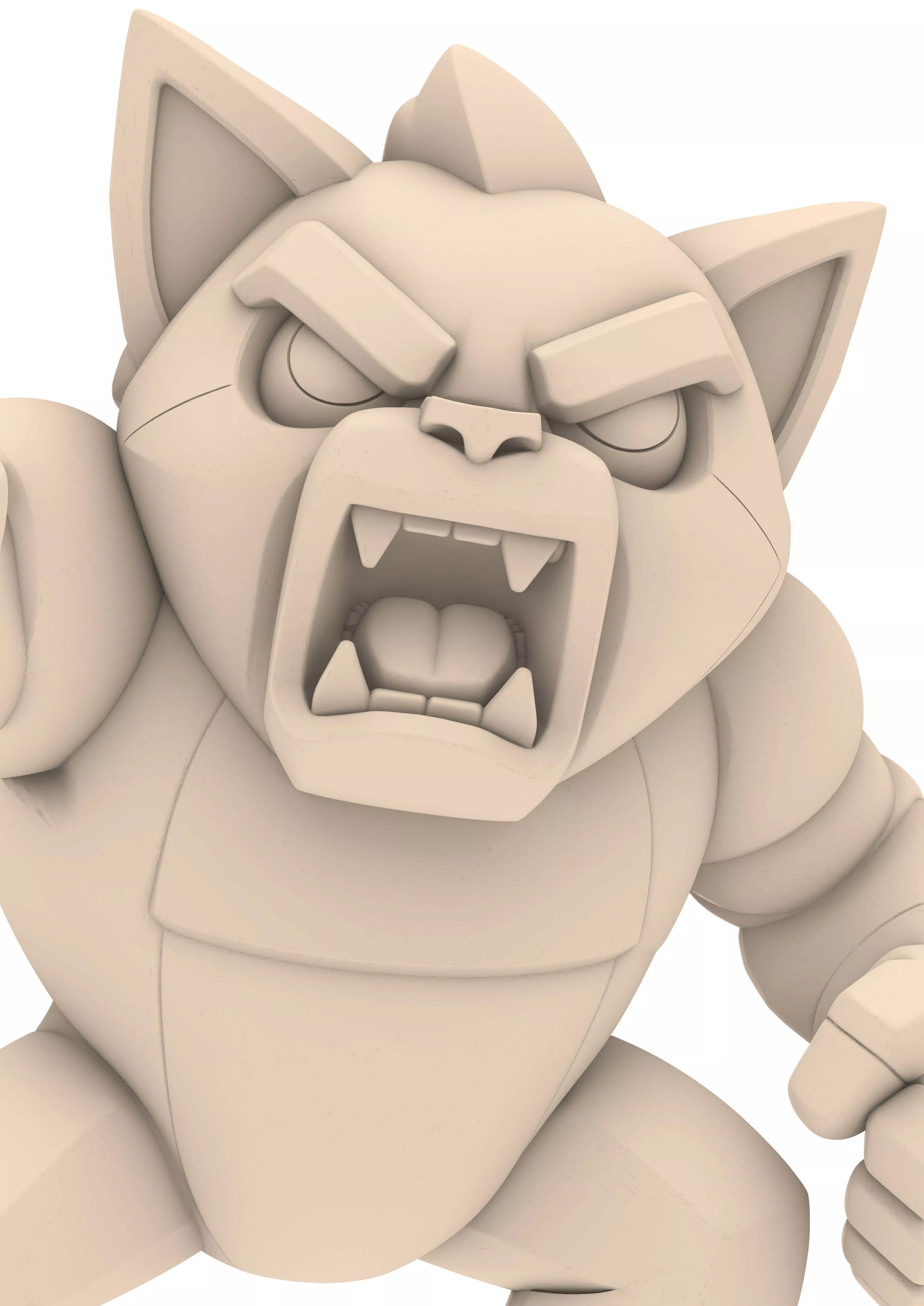 Fantasy Monster Warrior Beast Animal Figure Tier 3D print model