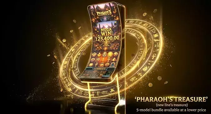 Premium Casino Slot Machine Game Pharaohs Treasure Edition
