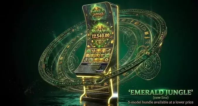 Premium Casino Slot Machine Game Emerald Jungle Edition