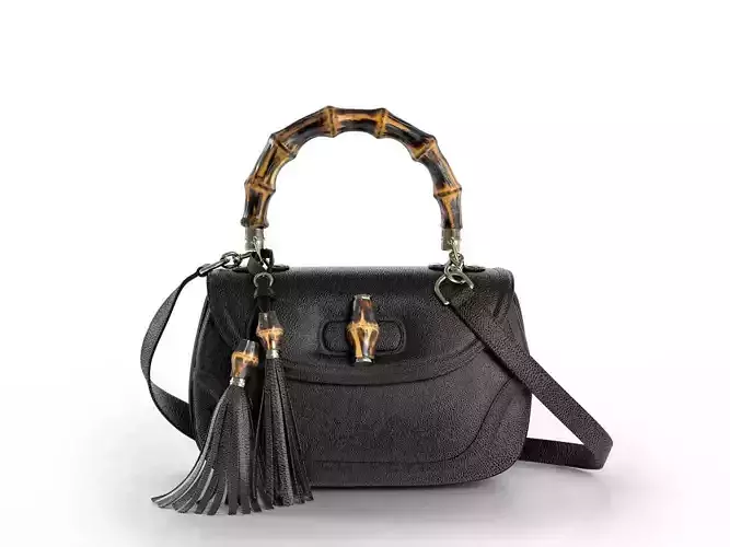  Bamboo Handle Bag 3D model