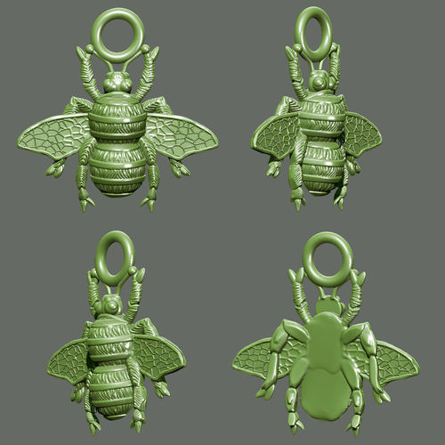 bee pendant 3D print model