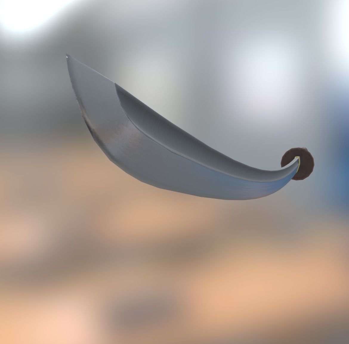 Katana sword Free low-poly 3D model_0