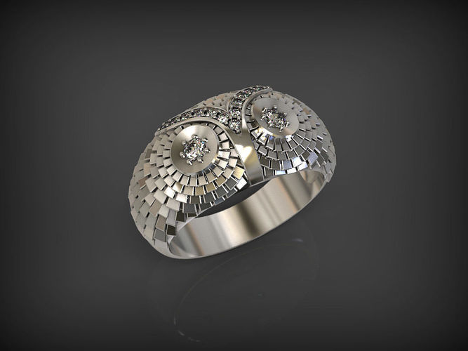 Owl Ring 2 3D print model