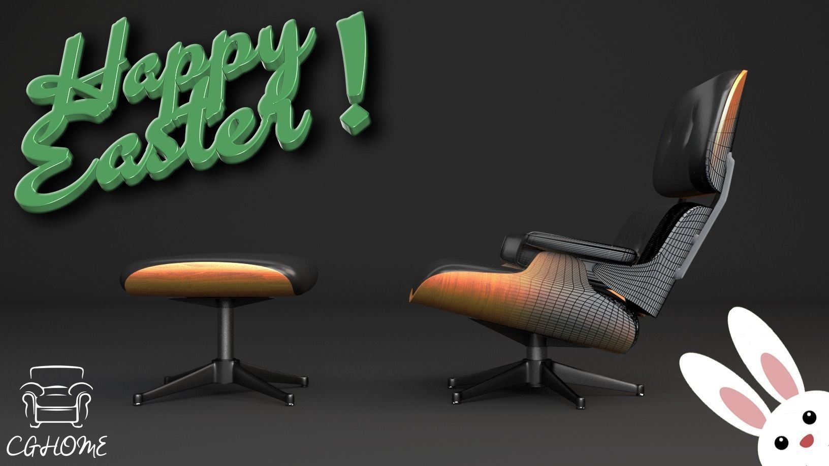 Freebie Lounge Chair Free 3D model