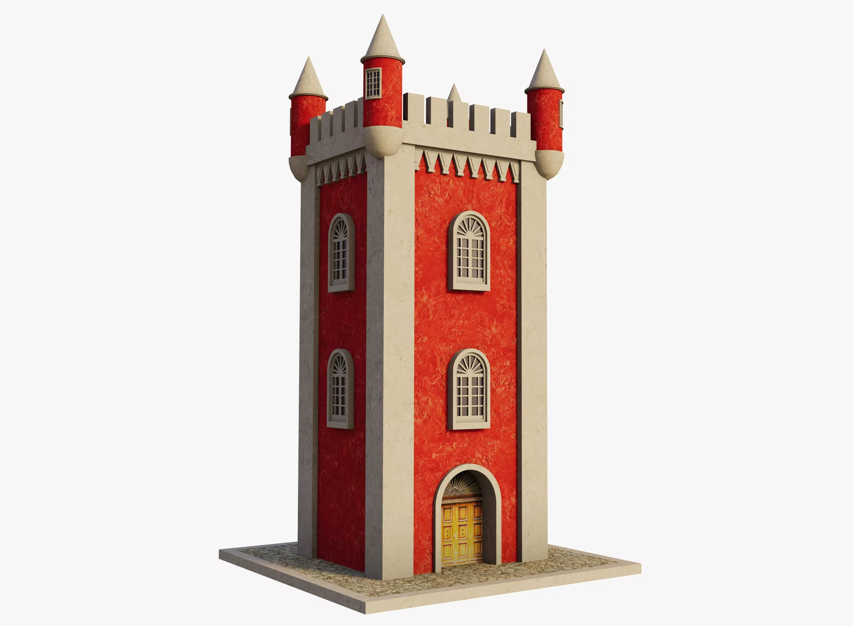 Red Tower Free 3D model