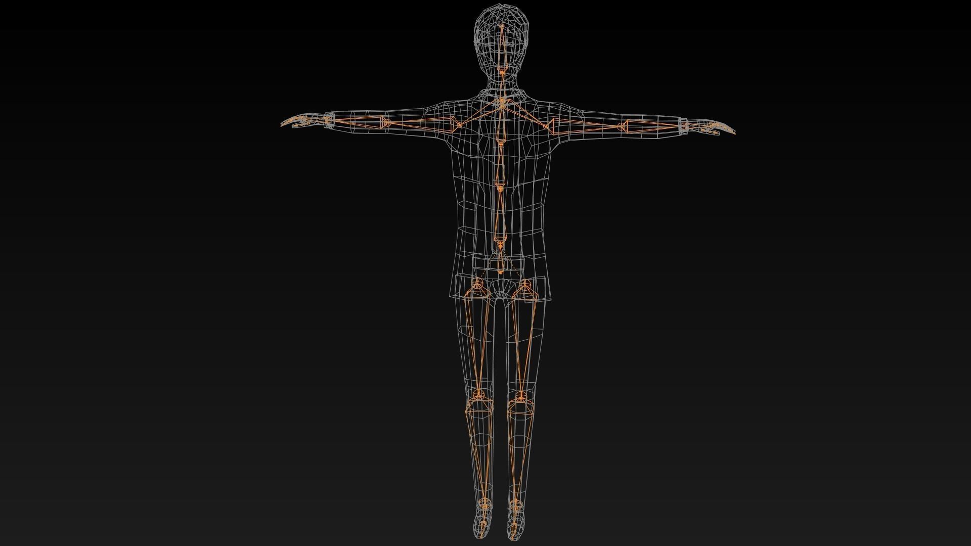 Low-poly Man Formal Clothes Low-poly 3D model_4