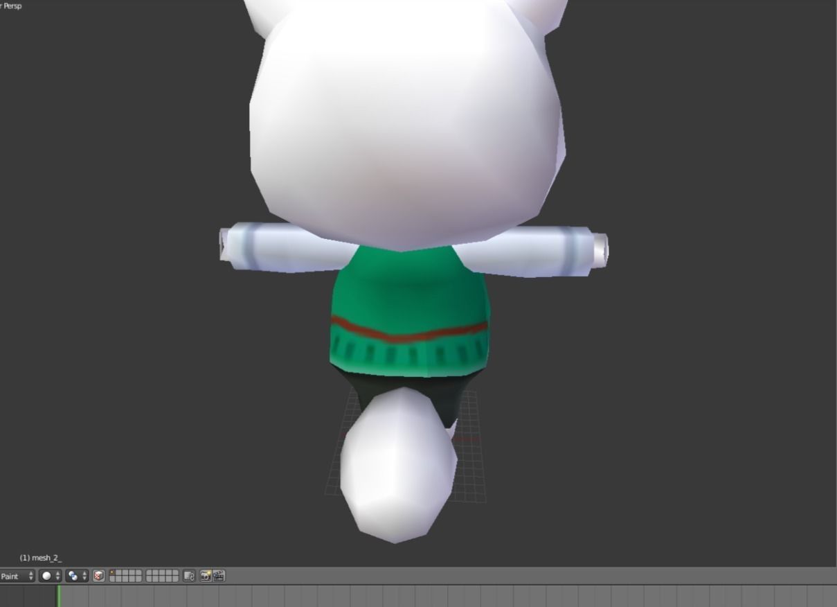 Tom Nook  Low-poly 3D model_1
