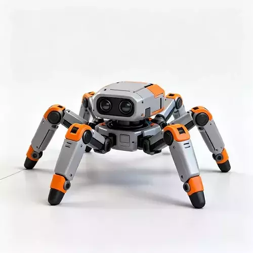 Stylized Sci-Fi Spider Hexapod Mech 3d model