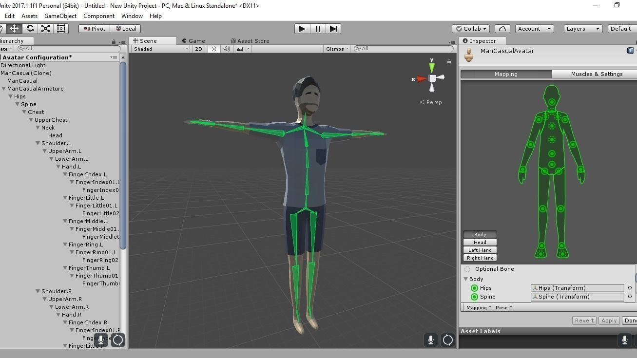 Low-poly Man Casual Clothes Low-poly 3D model_5