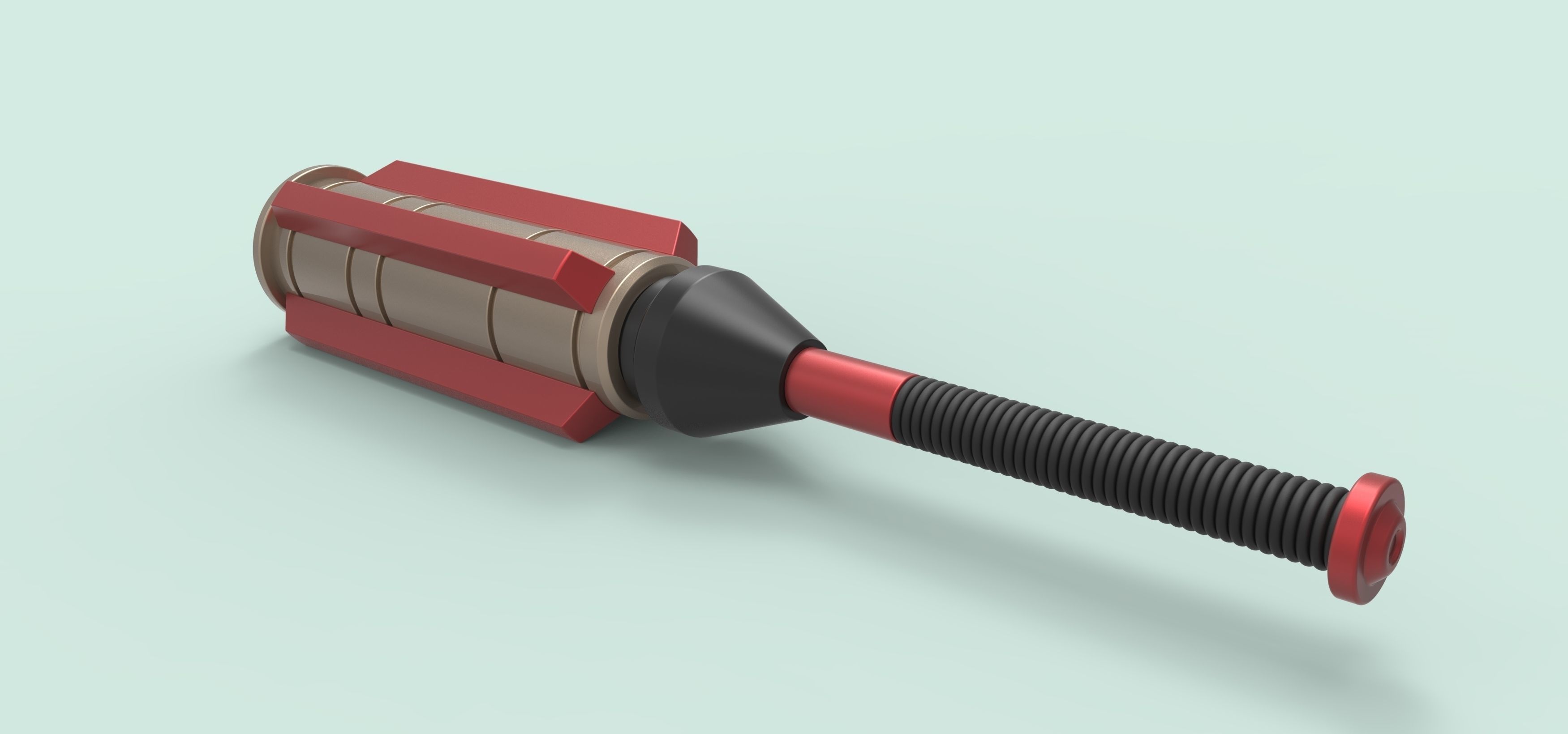 Thors baton from Thor Ragnarok 3D model_5