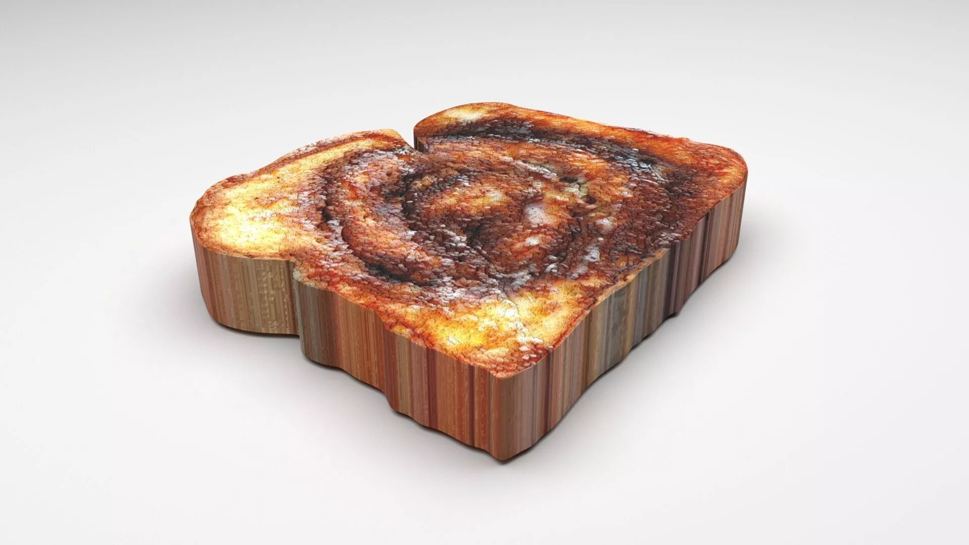 Cinnamon Swirl French Toast 3D model