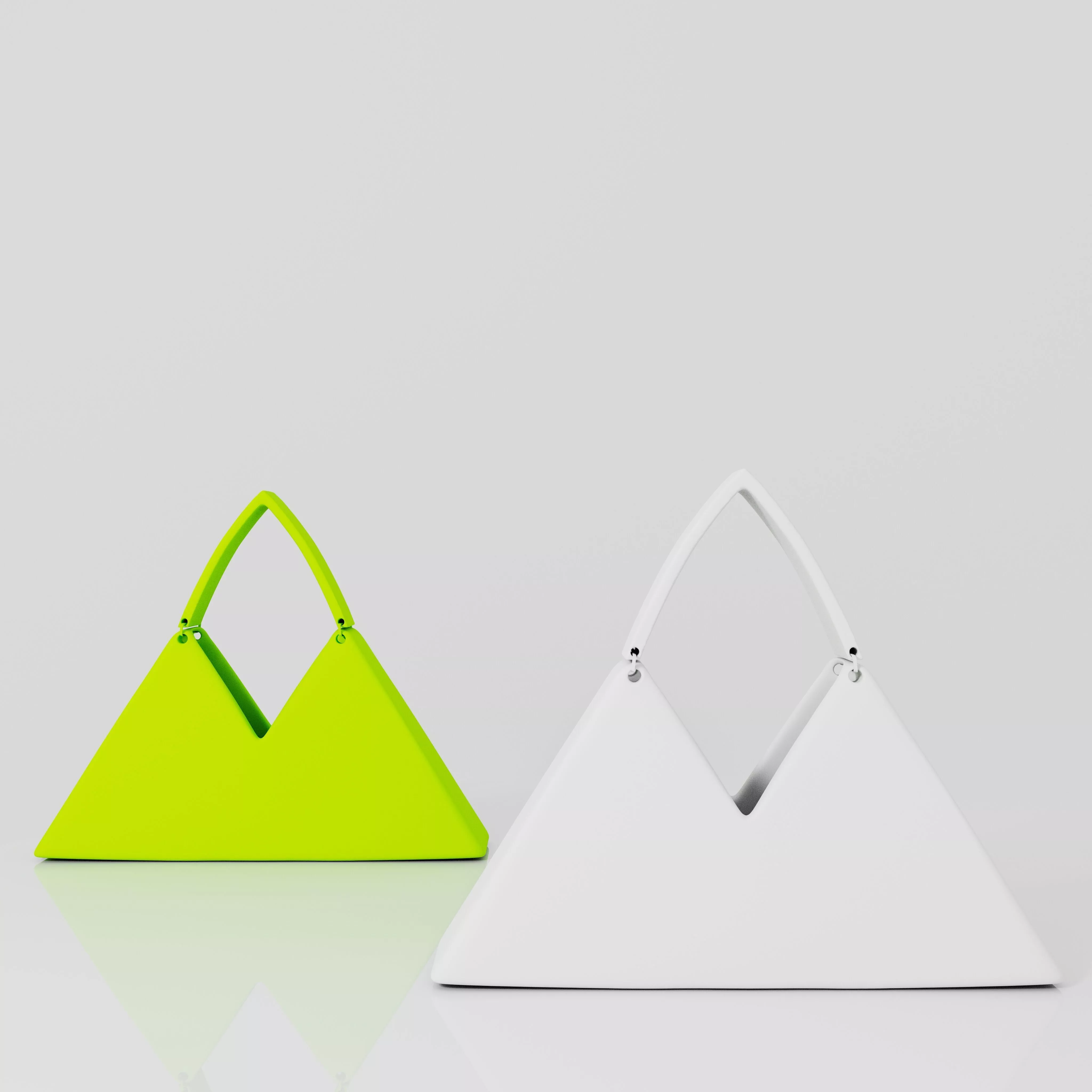 Minimal Triangle Handbag STL - Modern Geometric 3D Printable Bag 3D print model