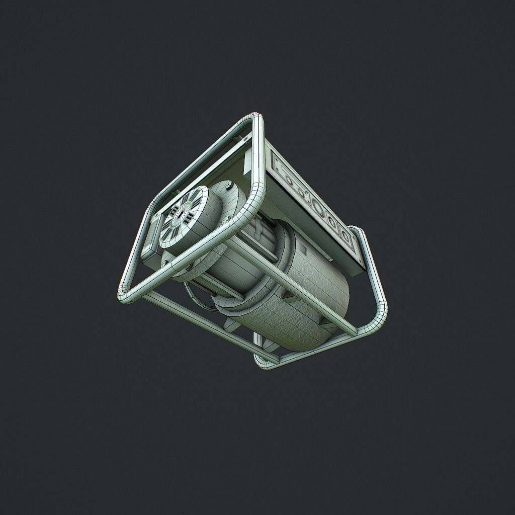Generator v1 pbr Low-poly 3D model_10