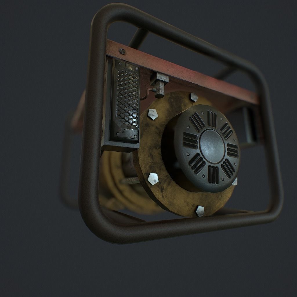 Generator v1 pbr Low-poly 3D model_6