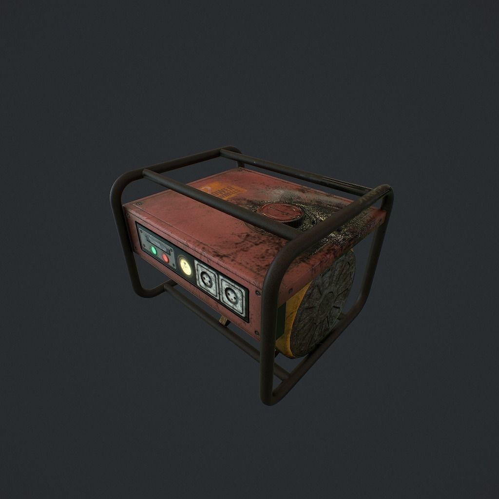 Generator v1 pbr Low-poly 3D model_1