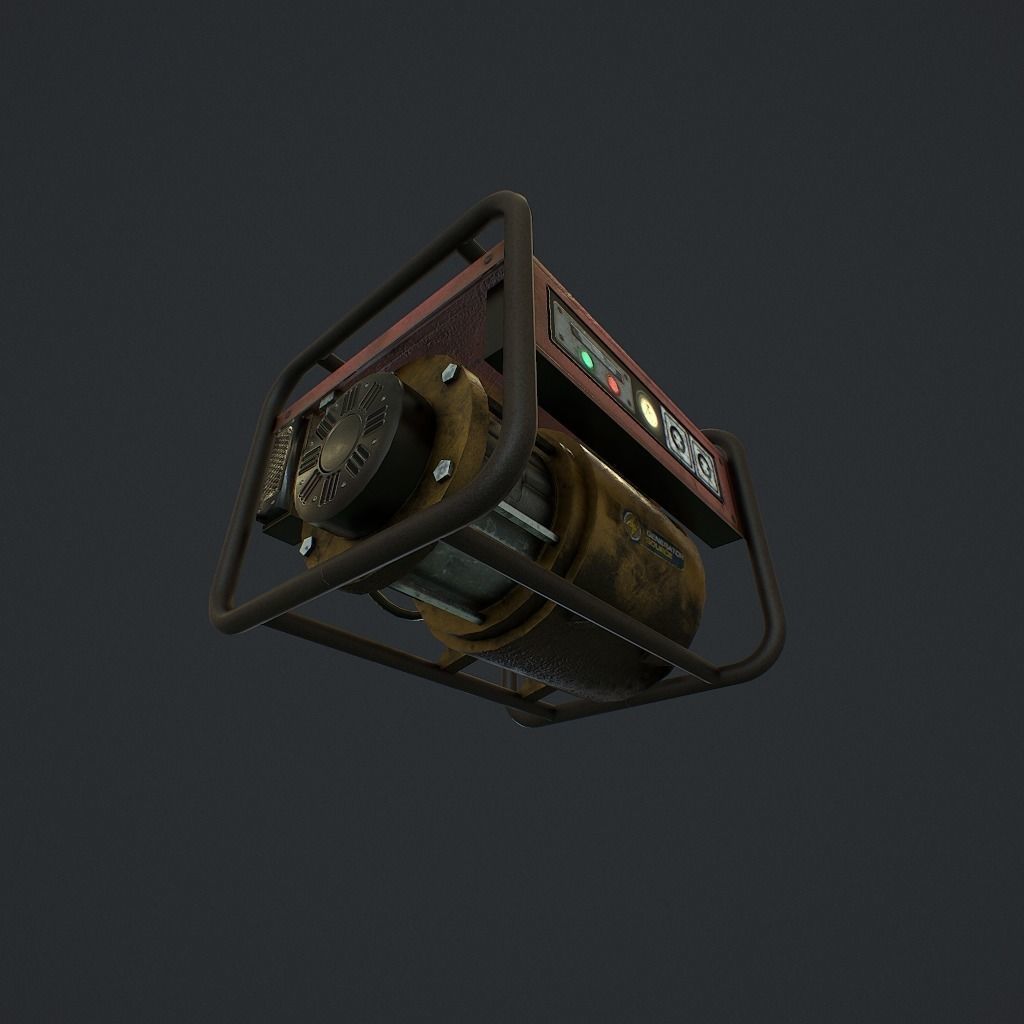 Generator v1 pbr Low-poly 3D model_2