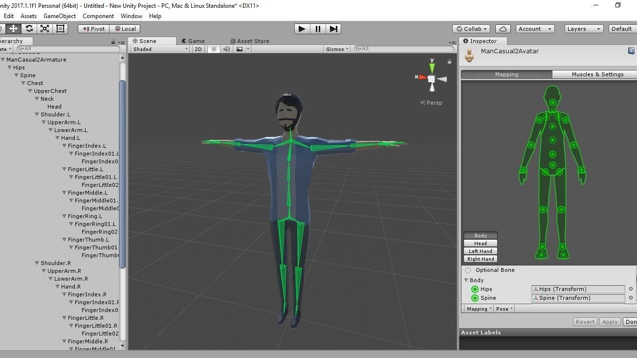 Low-poly Man Casual Clothes 2 Low-poly 3D model_5