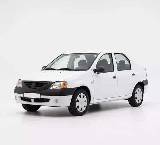 Dacia Logan 1st Generation Sedan Low-poly 3D model