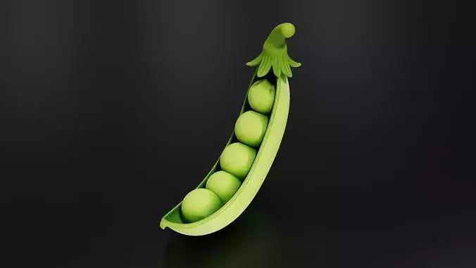 Food Vegetables Peas 3D print model 3