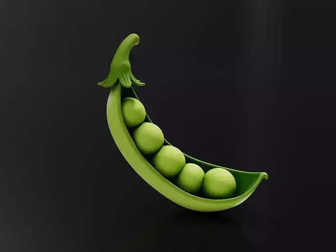 Food Vegetables Peas 3D print model
