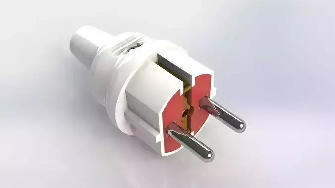 Electric plug mk 2 3D model