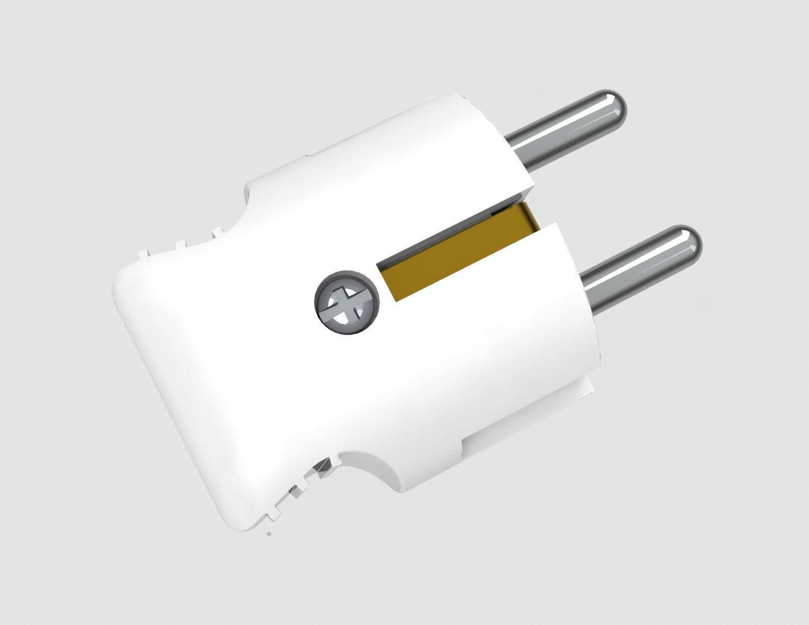 Electric plug mk 3 3D model_3