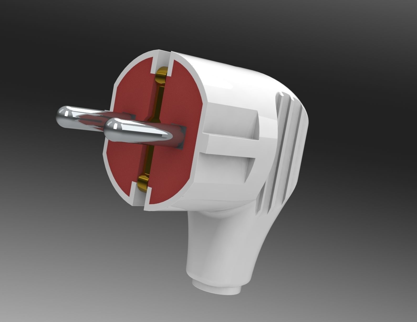 Electric plug mk 3 3D model_2