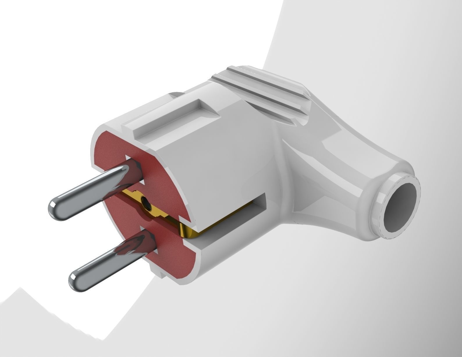 Electric plug mk 3 3D model_4