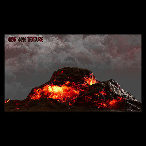 Lava Rock Low-poly 3D model