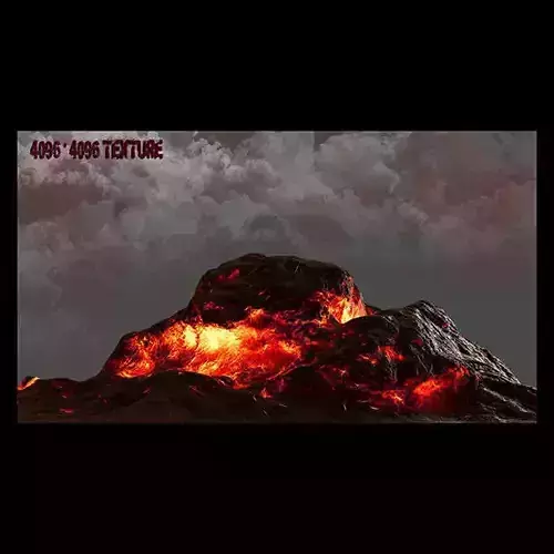 Lava Rock Low-poly 3D model