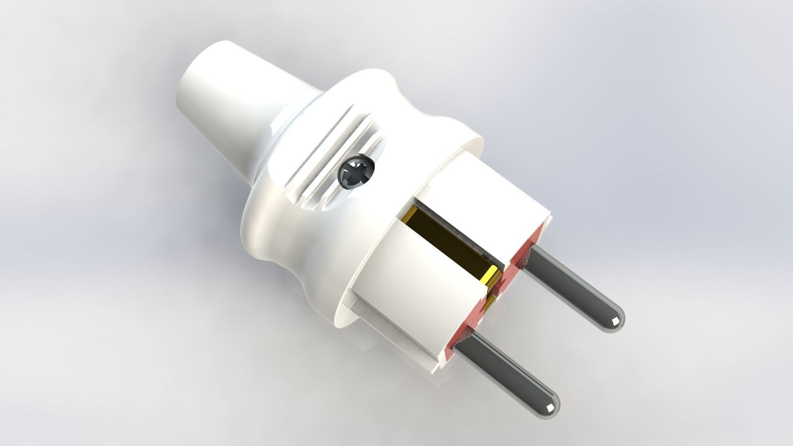 Electric plug mk 2b 3D model_3