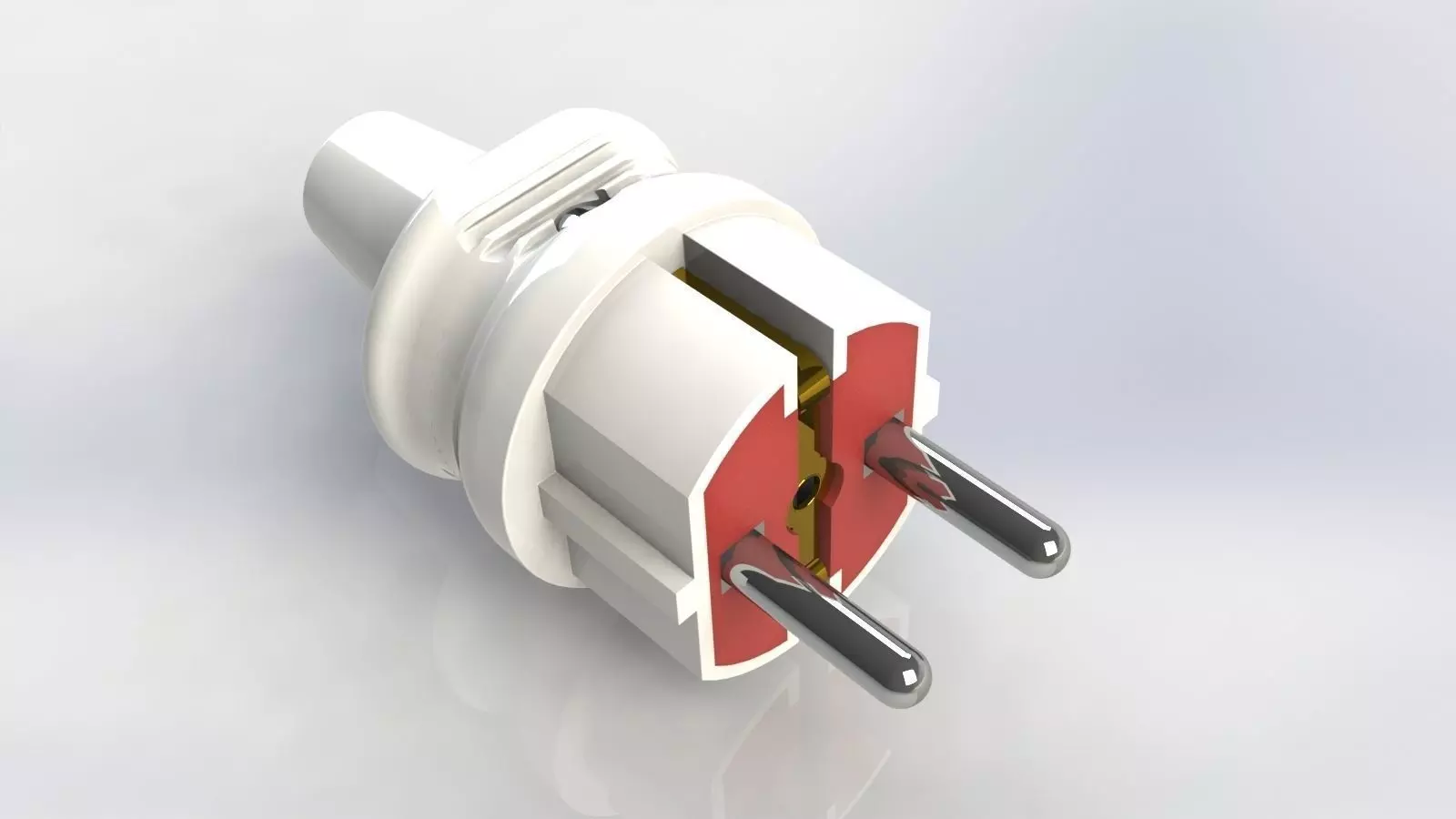 Electric plug mk 2b 3D model_0