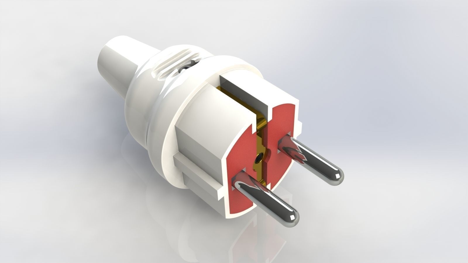 Bundle Electric plugs and power socket 3D model_6