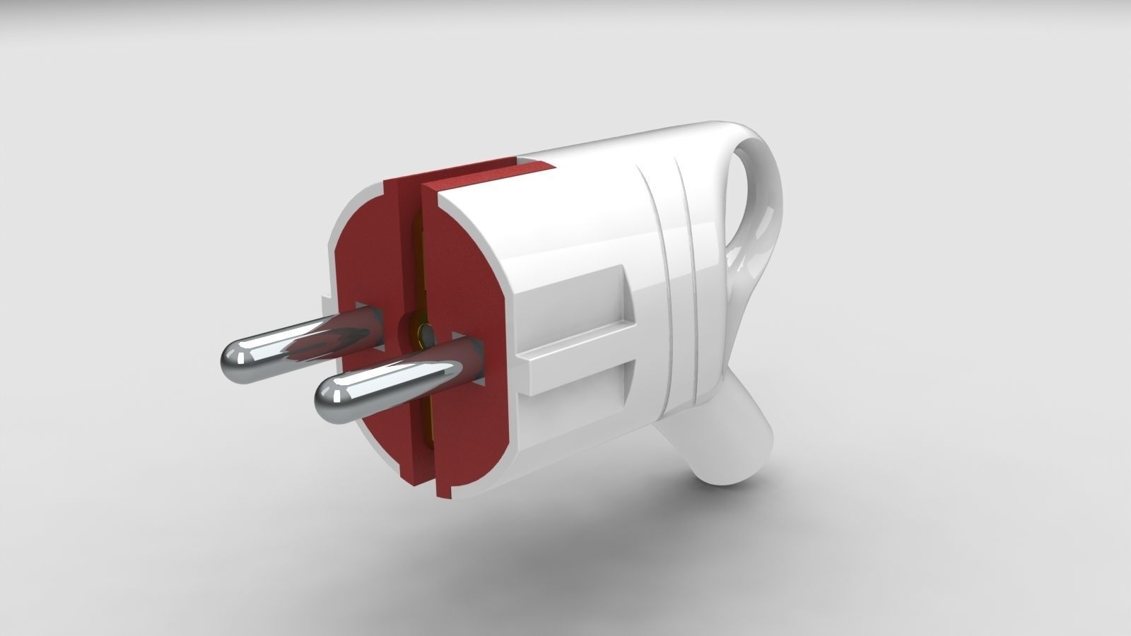 Bundle Electric plugs and power socket 3D model_1