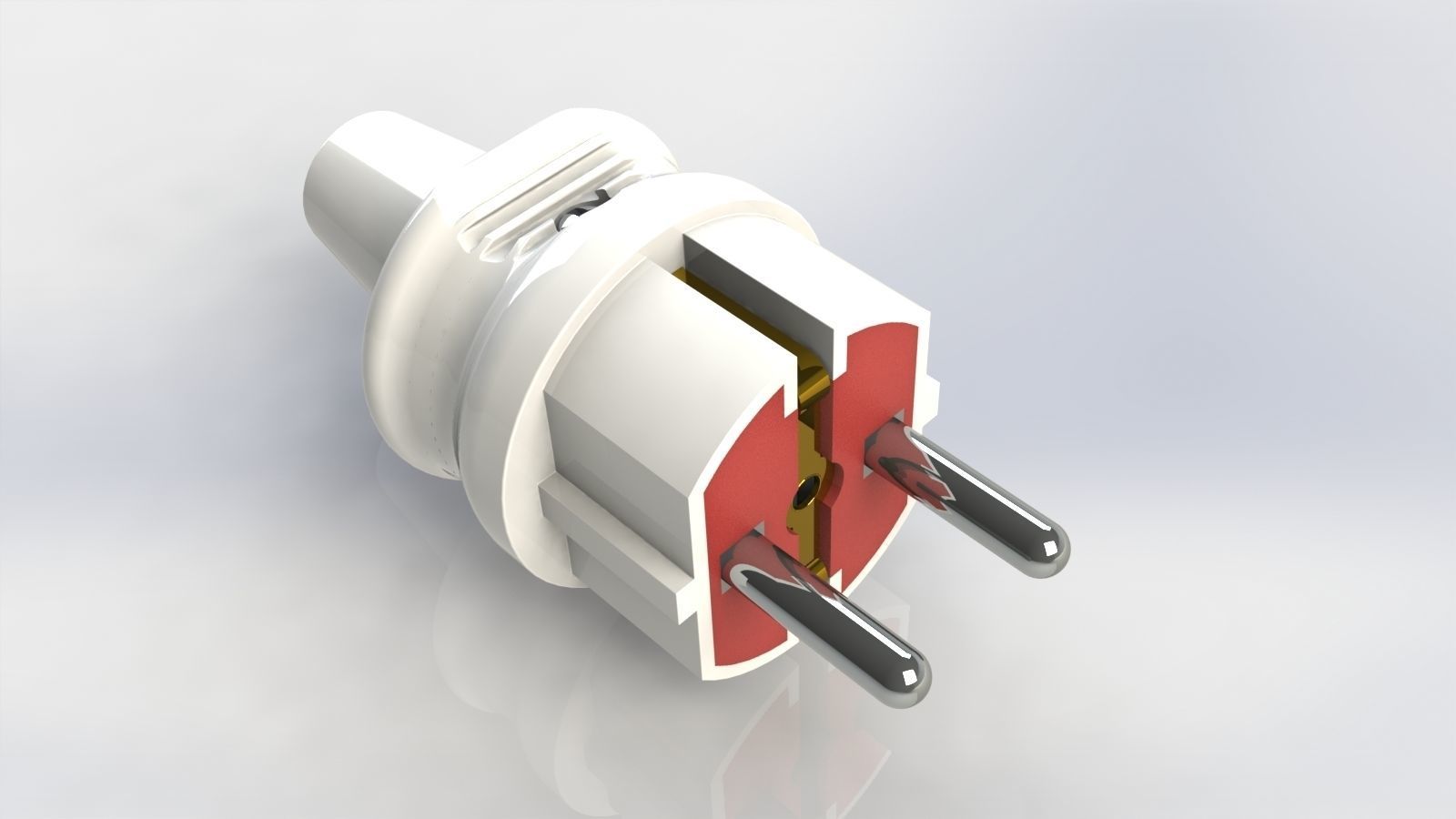 Bundle Electric plugs and power socket 3D model_5