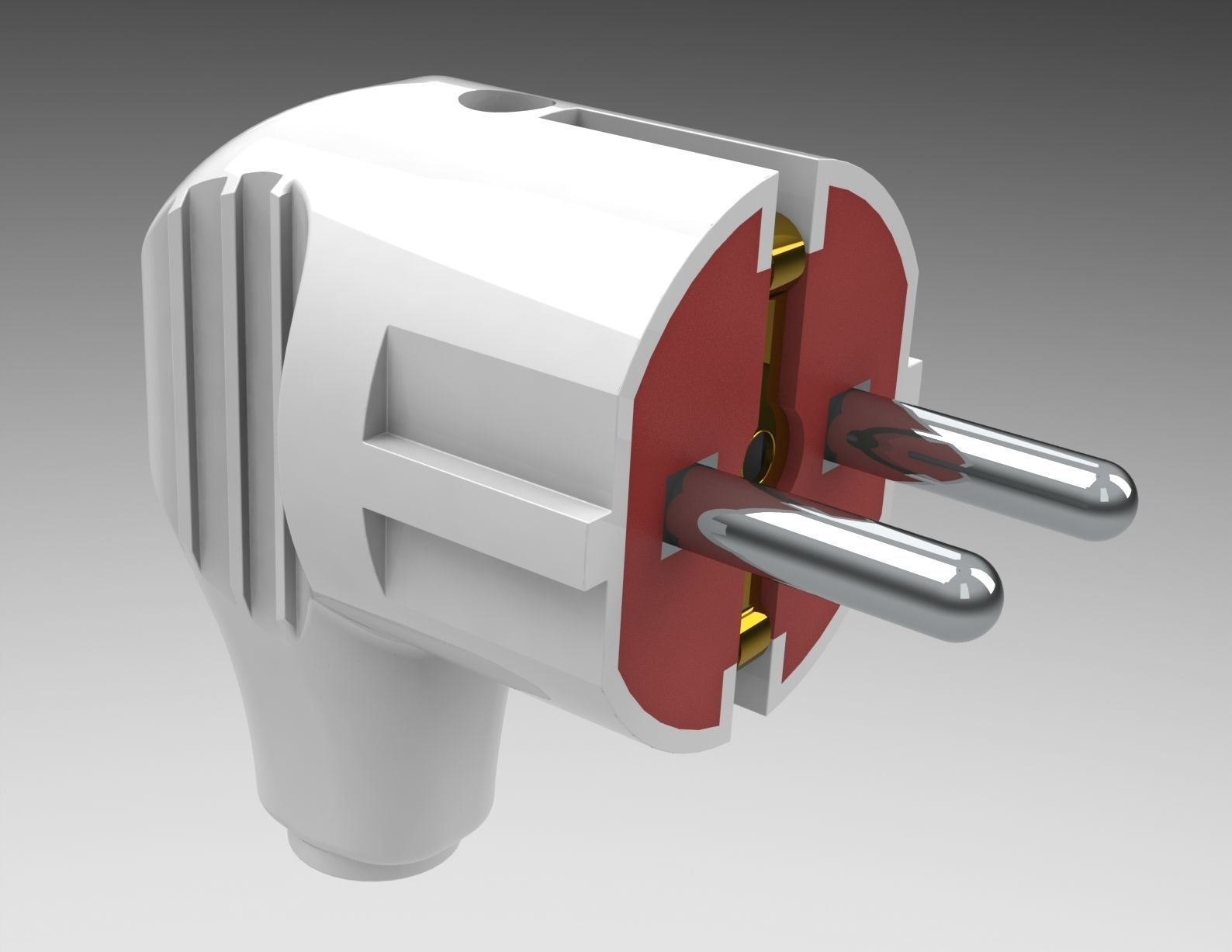 Bundle Electric plugs and power socket 3D model_3