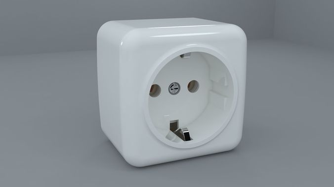 Power socket mk 2 3D model