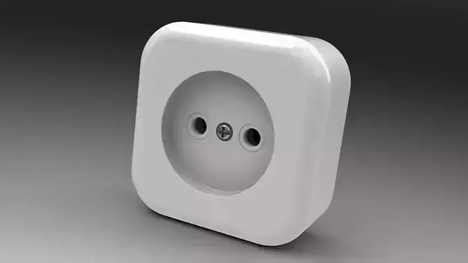 Power socket mk 3 3D model