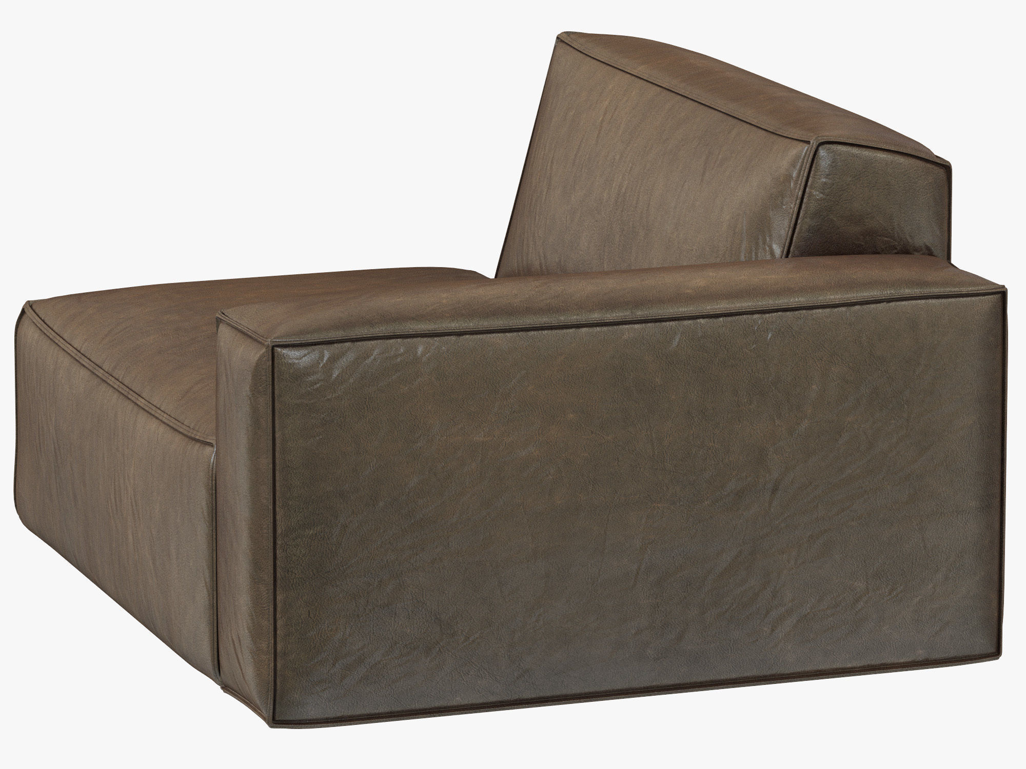 RH Modern Como Modular Right-Arm Chair 3D model_3