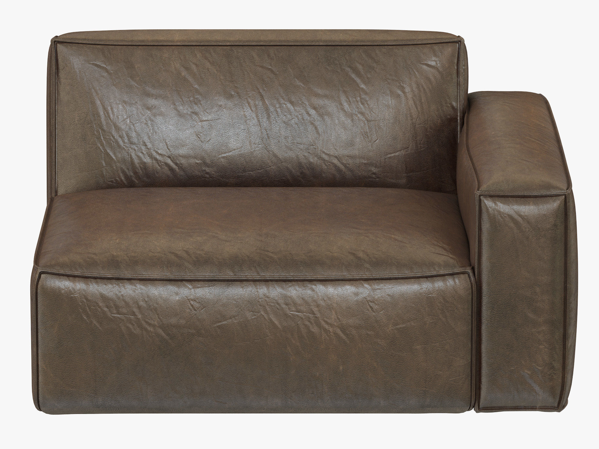 RH Modern Como Modular Right-Arm Chair 3D model_5